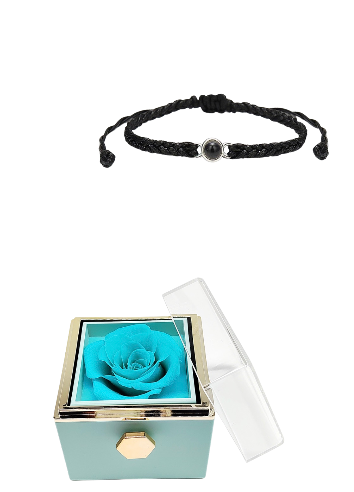 Infinite Photo Bracelet & Rotating Rose