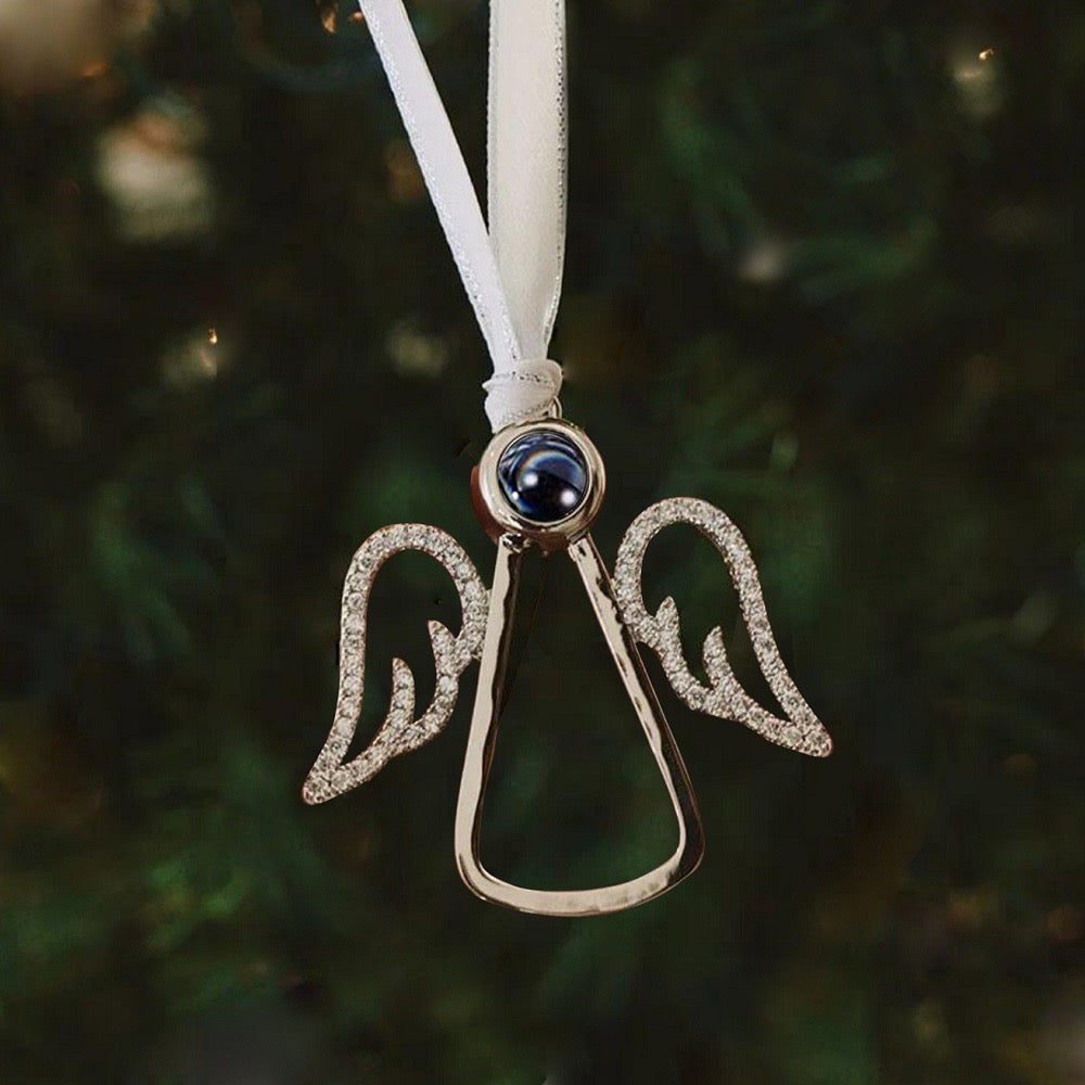 Infinite Angel Photo Tree Ornament