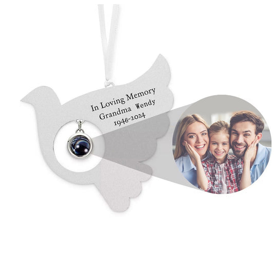 Infinite Dove Photo Tree Ornament