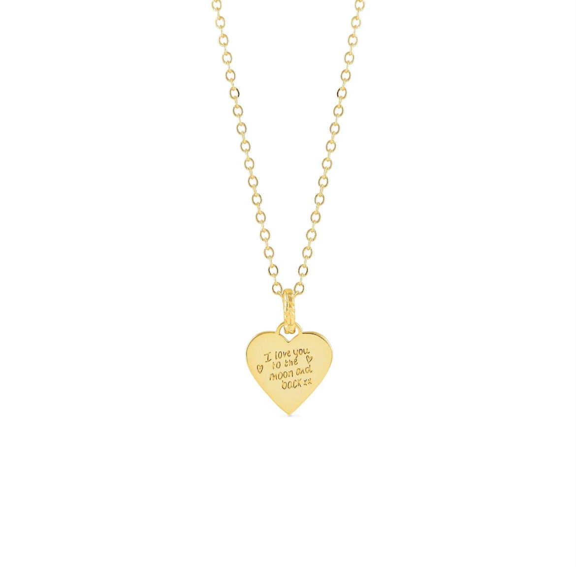 Infinite Engraved Heart Necklace