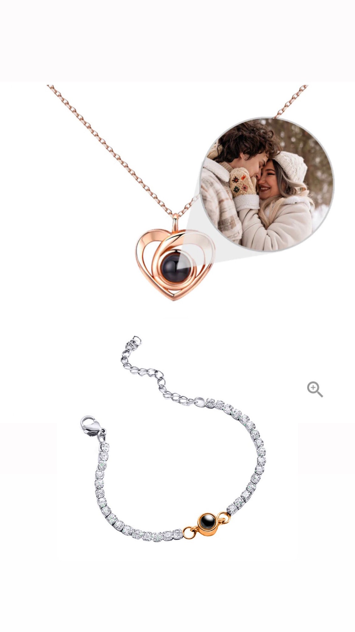 The Infinite Bundle (Swirl Necklace & Diamond Bracelet)