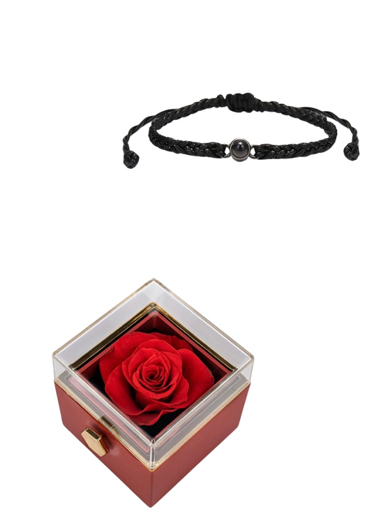 Infinite Photo Bracelet & Rotating Rose